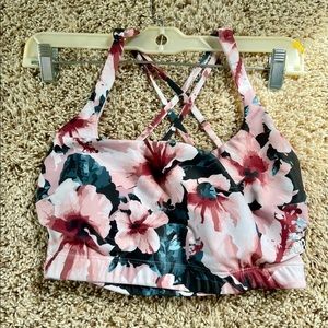 Hawaiian print bikini top